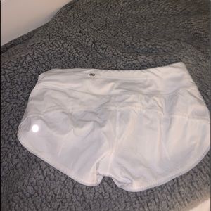 White lululemon shorts